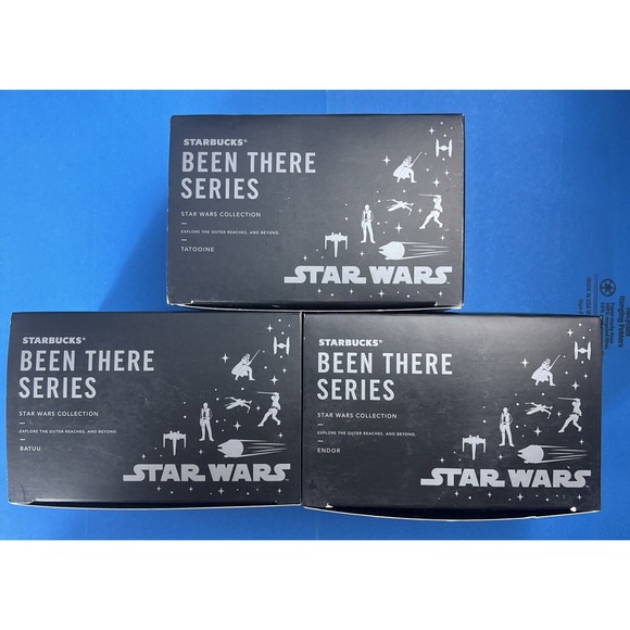 🔥 2021 Starbucks Star Wars Cups Set Tatooine Endor Batuu Been There Series Mugs - Picture 4 of 16